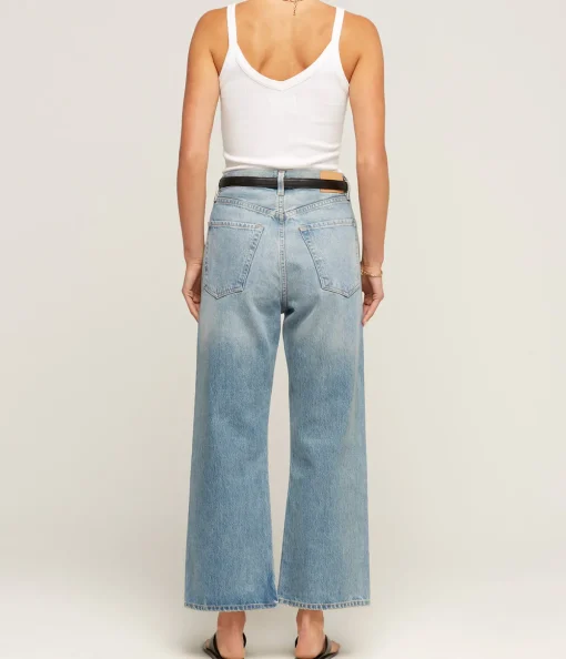 Gaucho Wide Leg Denim in Sodapop