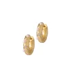 Gem In A Hoop Earring in Gold