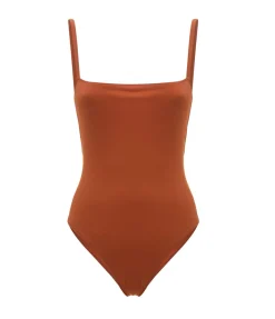 Geometrical One Piece in Terracotta