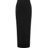 Gigi Column Skirt in Black