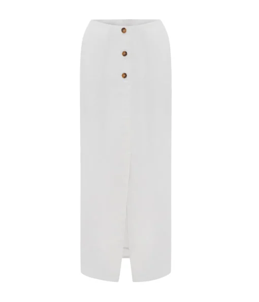 Gigi Column Skirt in Ivory
