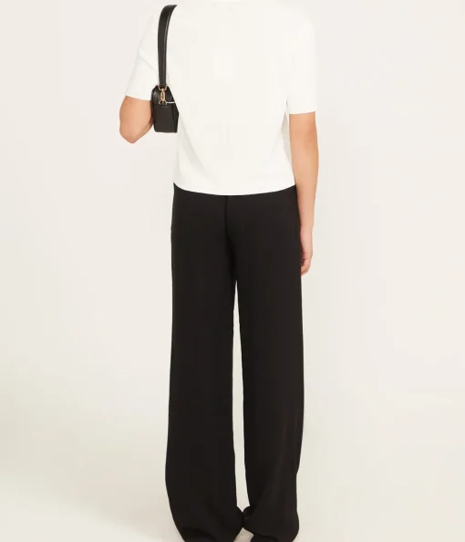 Giorgio Short Sleeve Sweater in Ivory