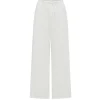 Giulia Pleated Pants in Ivory
