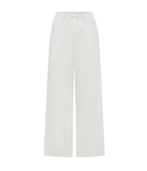 Giulia Pleated Pants in Ivory