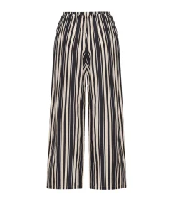 Giulia Silk Blend Pant in Cinque Stripe