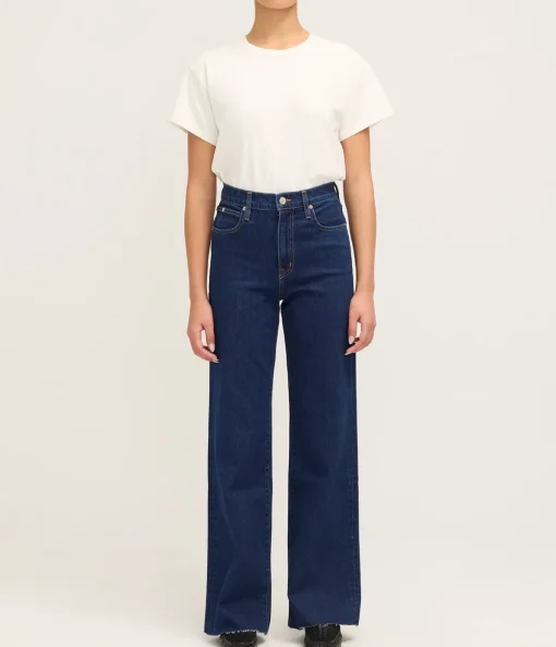 Grace High Rise Straight Wide Leg in Western Hero