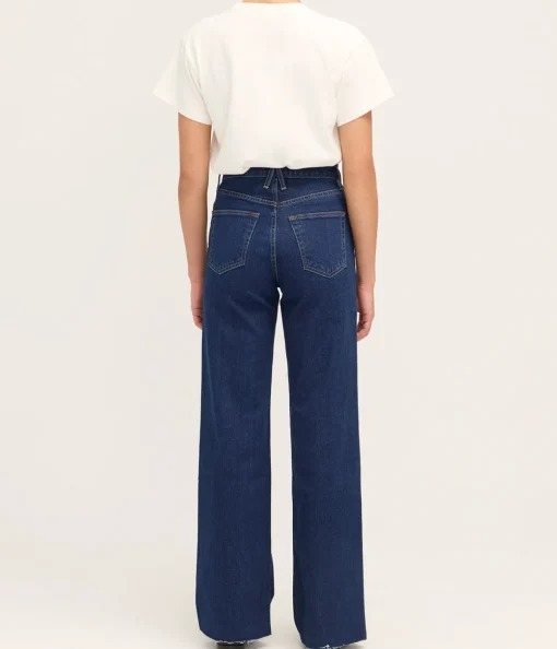 Grace High Rise Straight Wide Leg in Western Hero