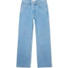 Grace High Rise Wide Leg Jean in Powder Blue