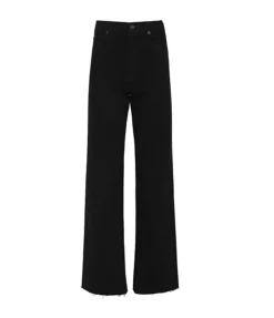 Grace High Rise Wide Leg in Jet Black