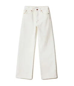 Grace High Rise Wide Leg in Natural White