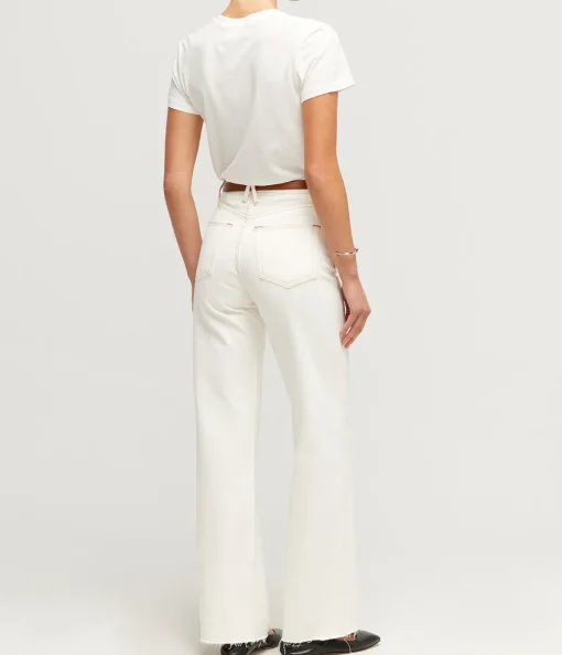 Grace High Rise Wide Leg in Natural White