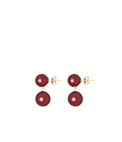 Hannah Earring in Red Carnelian