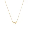 Harris Reed In Good Hands Mini Pendant Slider Necklace in Gold