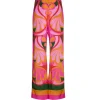 Havana Crepe Trouser in Seventies Orange