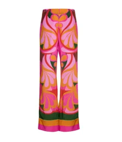Havana Crepe Trouser in Seventies Orange