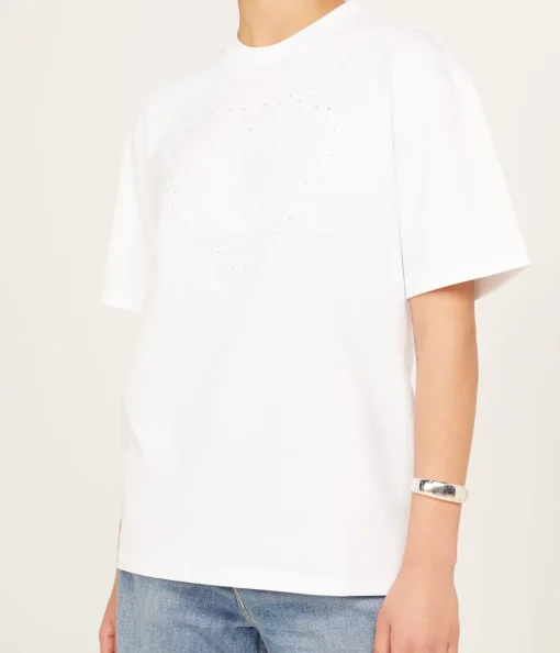 Heavy Cotton Heart T-shirt in Bright White