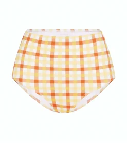 High Waisted Pant in Pineapple Gingham