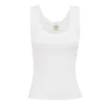 Hillie Scoop Neck Tank in White