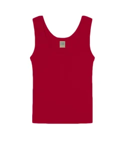 Hillie Scoop Neck Tank in Red