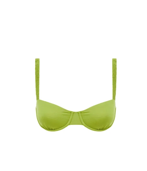 Holiday Balconette Bikini Top in Pistachio