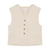 Iba Vest in Cream Rose