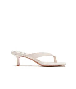 Ida Heeled Thong in Butter