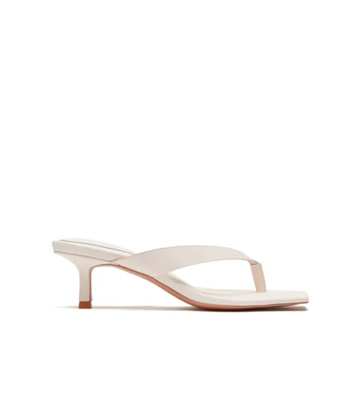 Ida Heeled Thong in Butter