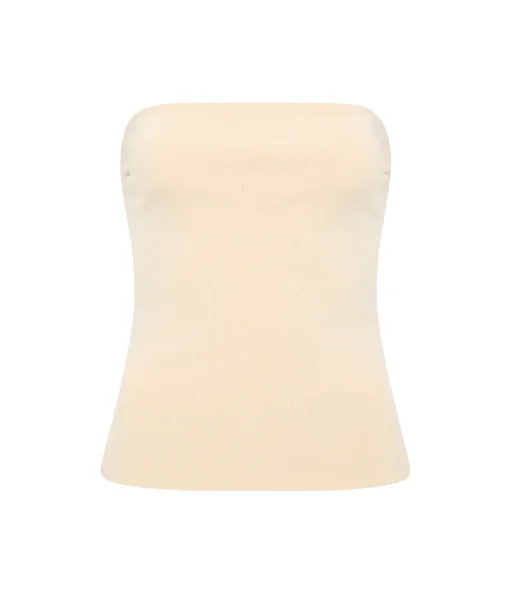Illi Strapless Top in Buttermilk