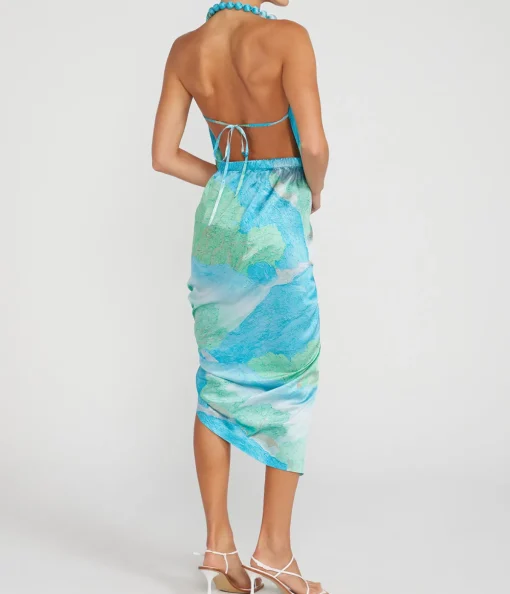 Iluka Sleeveless Dress in Landscape
