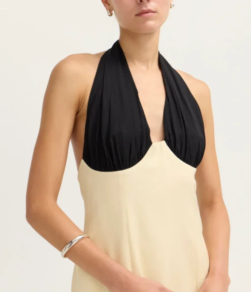 Inverse Midi Dress in Cream