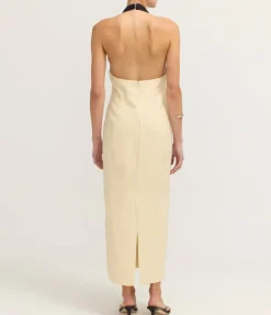 Inverse Midi Dress in Cream