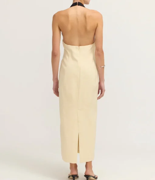 Inverse Midi Dress in Cream