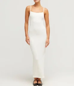 Iris Dress in Bone