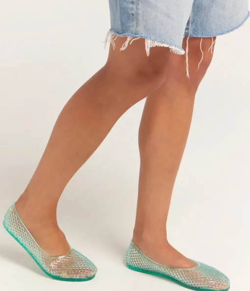 Iro Jelly Flat in Aqua