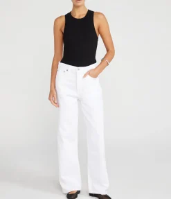 Isabel Rib Tank in Black