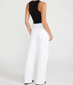 Isabel Rib Tank in Black