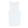 Isabel Rib Tank in White