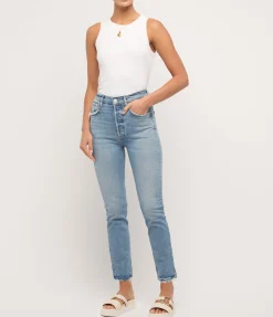 Isabel Rib Tank in White