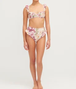 Jengibre Bikini Bottom in Florecer