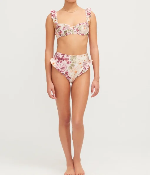 Jengibre Bikini Bottom in Florecer