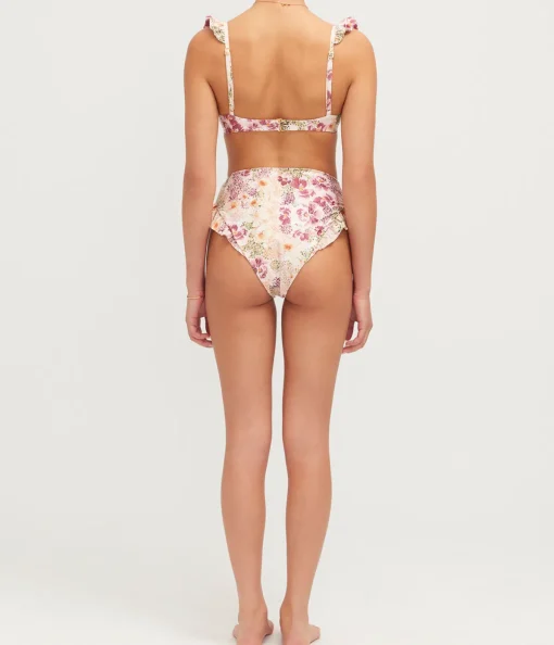 Jengibre Bikini Bottom in Florecer