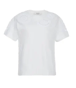 Joy Crochet T-Shirt in White
