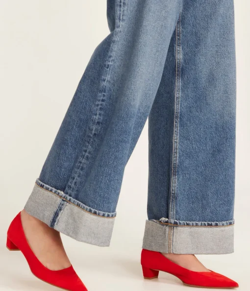 Judi Suede Pump in Red