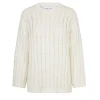 Julia Crew Neck Knit in Pristine