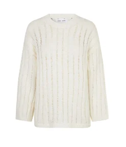 Julia Crew Neck Knit in Pristine