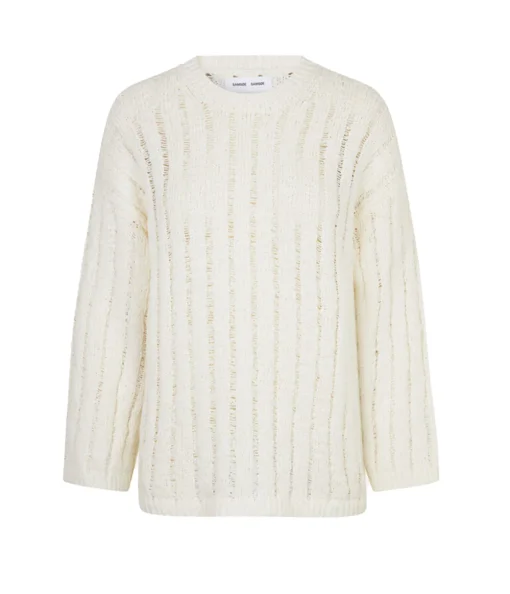 Julia Crew Neck Knit in Pristine