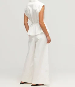 Juno Belted Shirt in White