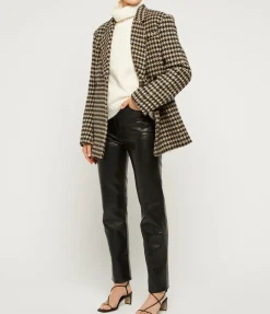 Kaia Blazer in Houndstooth