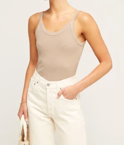 Katia Scoop Neck Tank in Sandatlas