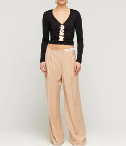 Keira Long Sleeve Top in Black